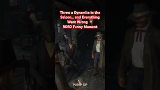 Threw a Dynamite in the Saloon… and Everything Went Wrong 🧨| RDR2 Funny Moment