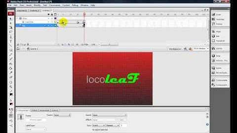 Adobe Flash CS3 - How to Make a Video Intro