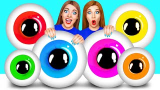 Eyeball Jelly Earth Challenge | Rainbow Challenge by Multi Do