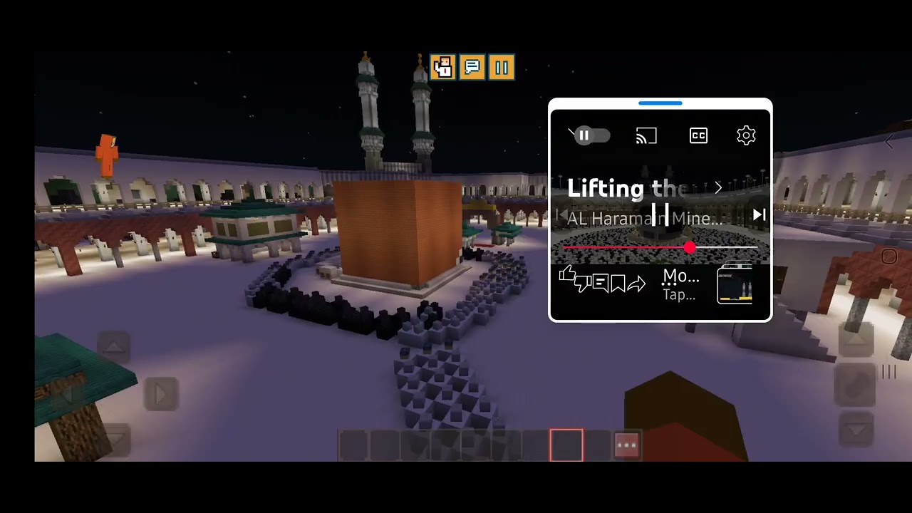 Replacing kaaba kiswa masjid al haram in eerskcraft 