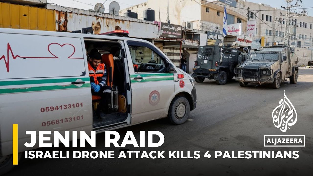 غارة جنين: هجوم بطائرة مسيرة إسرائيلية يسفر عن مقتل أربعة فلسطينيين في الضفة الغربية المحتلة