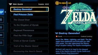 Adventure Log | Zelda: Tears of the Kingdom