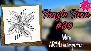 Tangle time #30 | Draw with Aryn | Pattern XAC  | Zentangle Inspired | easy drawing | beginner