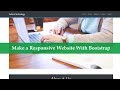 How to Make a Responsive Website With Bootstrap