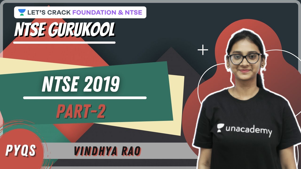 NTSE PYQs | NTSE 2019 | Part-2 | Biology | NTSE Gurukool | Vindhya Rao