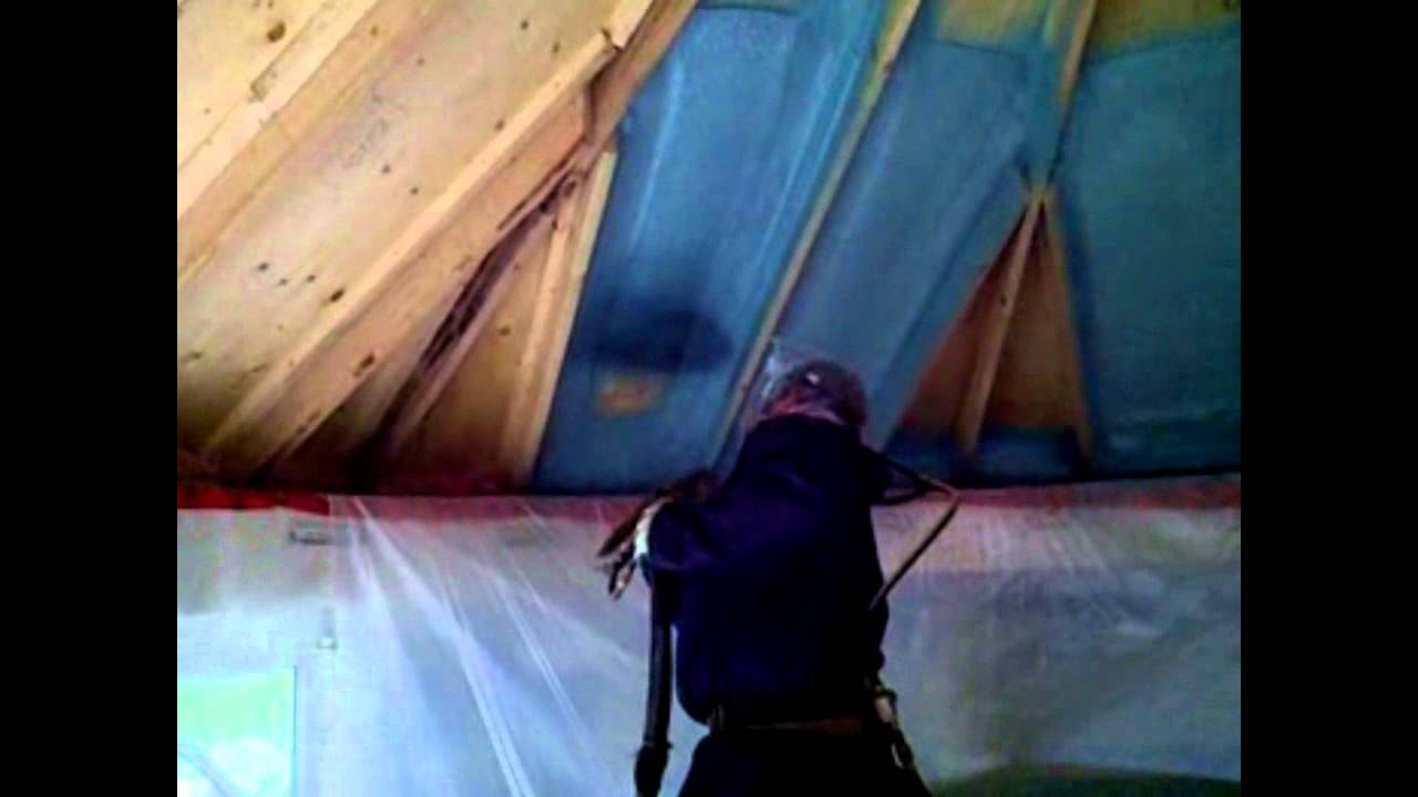 Spray foam by Reitzel Insulation Turret Gazebo Ceiling