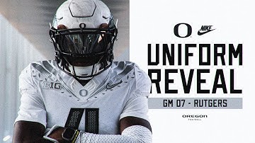 2025 Oregon Football Uniform Reveal | Rutgers