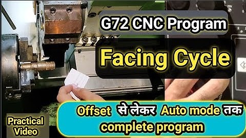 g72 facing program on cnc lathe || facing program on cnc lathe machine || cnc facing cycle