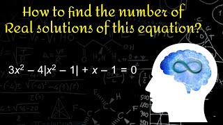How to find the number of real solutions of this equation?
