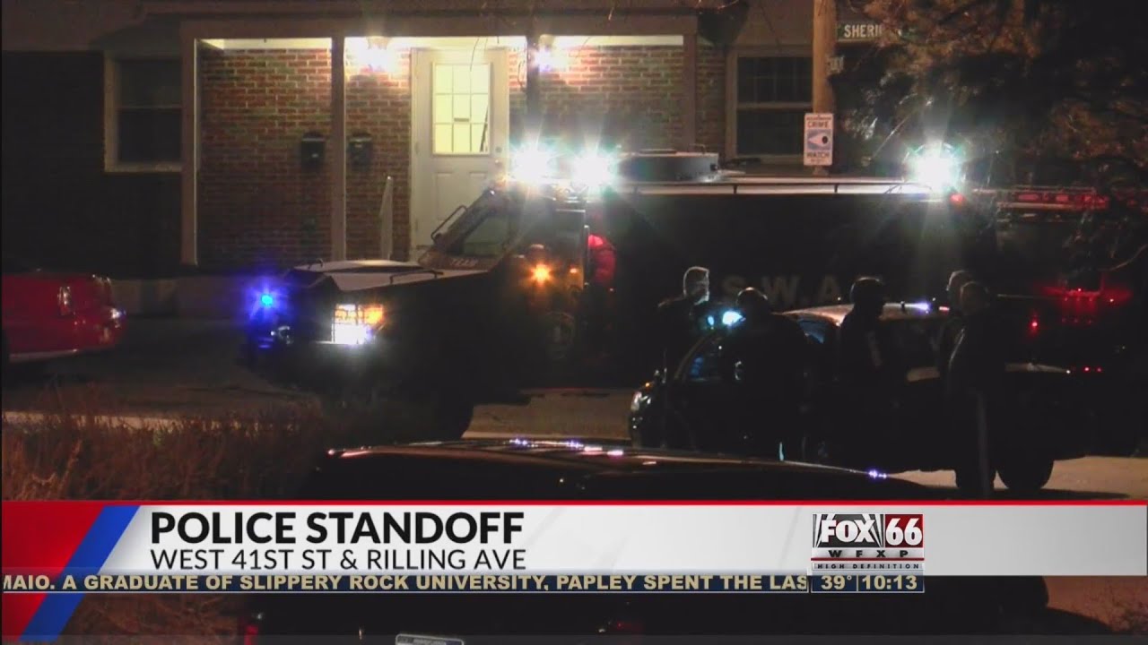 Man in custody following eight hour standoff with police - YouTube