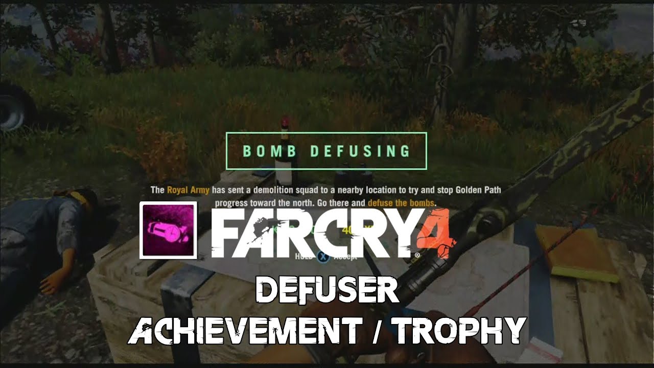 Far Cry 4 Defuser Achievement / Trophy Guide (3 Bomb Defuse Quest