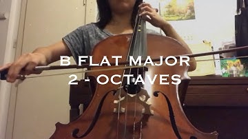 Bb Major Scale 2 Octaves on the Cello