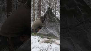 Quick Winter Set Up With My Polish Lavvu Tent