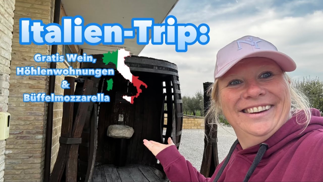 "Italien-Trip: Gratis Wein, Höhlenwohnungen & Büffelmozzarella!"