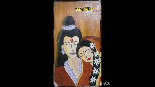 Canvas painting...#art #colors #therapy #divine #ramsita #radhakrishna #drawing
