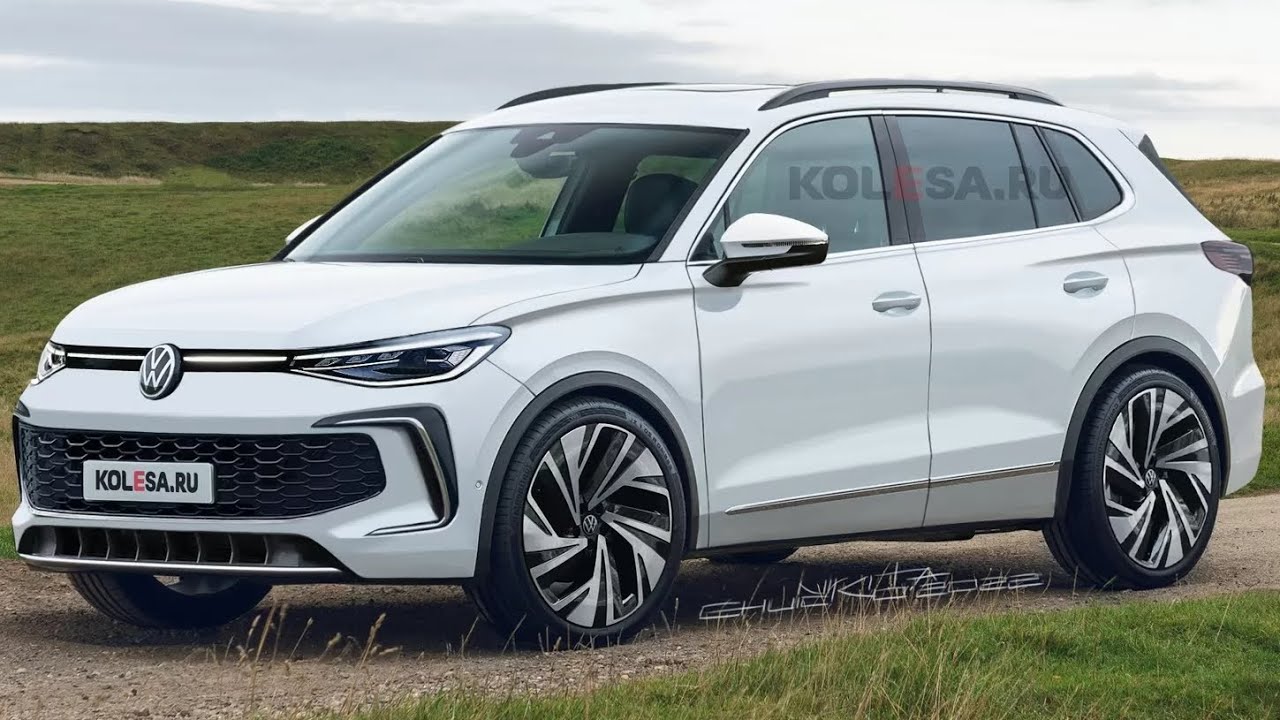 All New 2024 Volkswagen Tiguan Teased Rendering Spy Shots