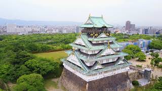 Osaka Castle Drone 4K Extended Resimi