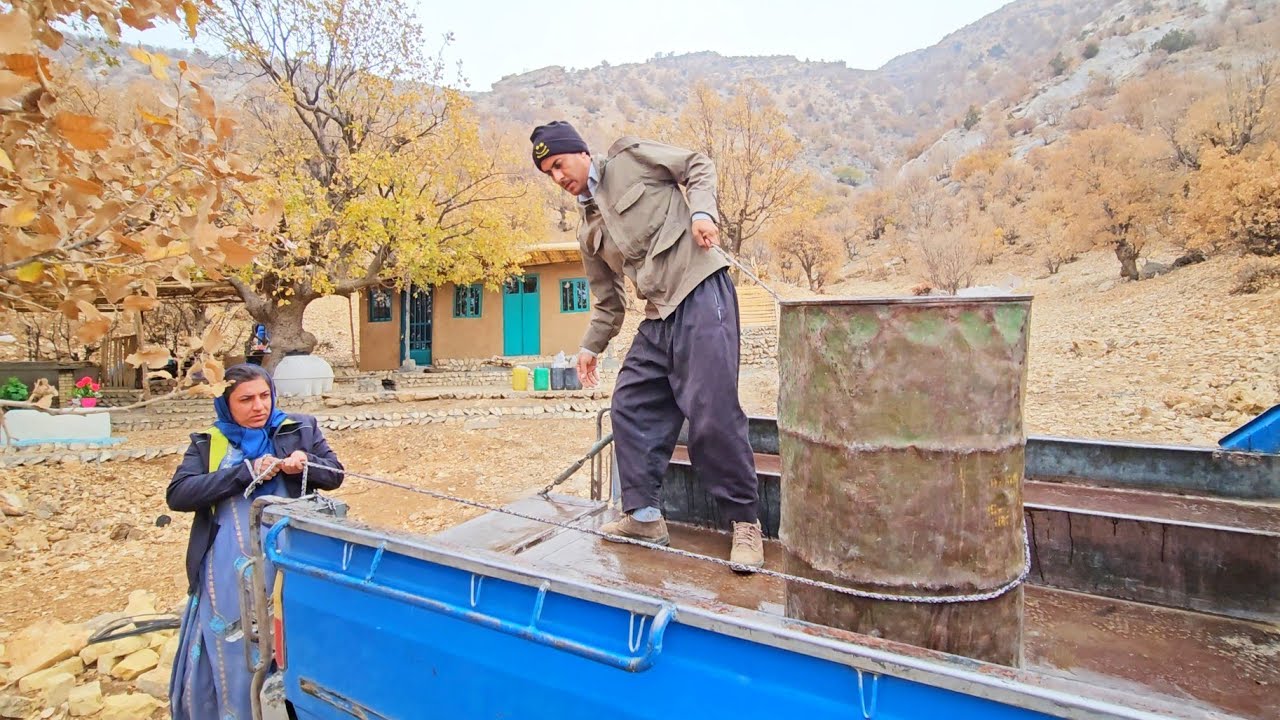 “Asghar’s Rainy Oil-Tank Journey & Halima’s Rural Cooking in Nomadic ...