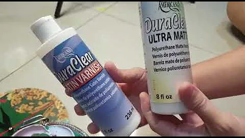 Americana DuraClear ultra matte vs satin varnish on sculpture paintings