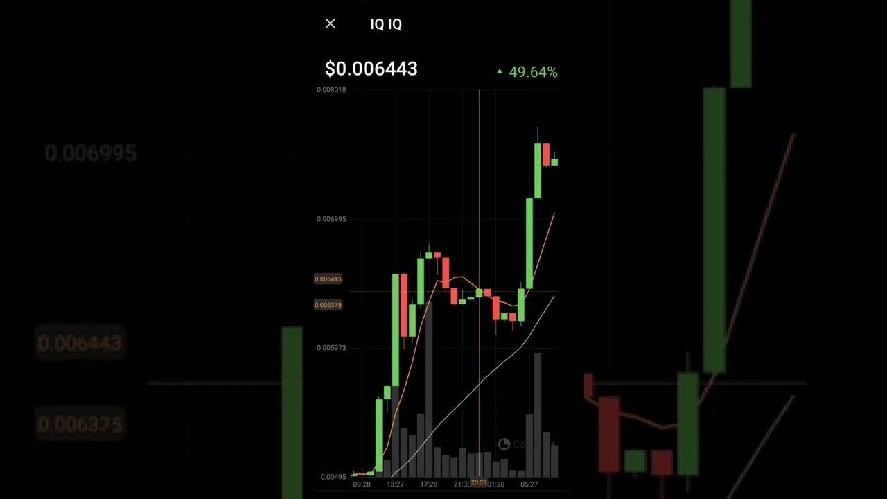 Iq crypto currency price increased 