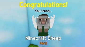 Find the Sheep - Where to Find the Minecraft Sheep (Roblox)