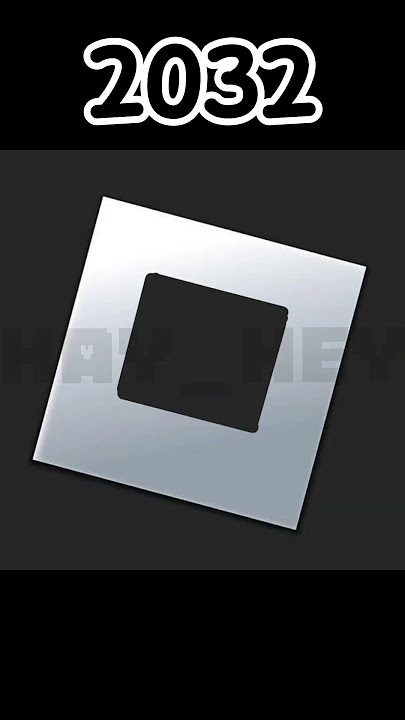 Roblox logo evolution from 2017 - 2080