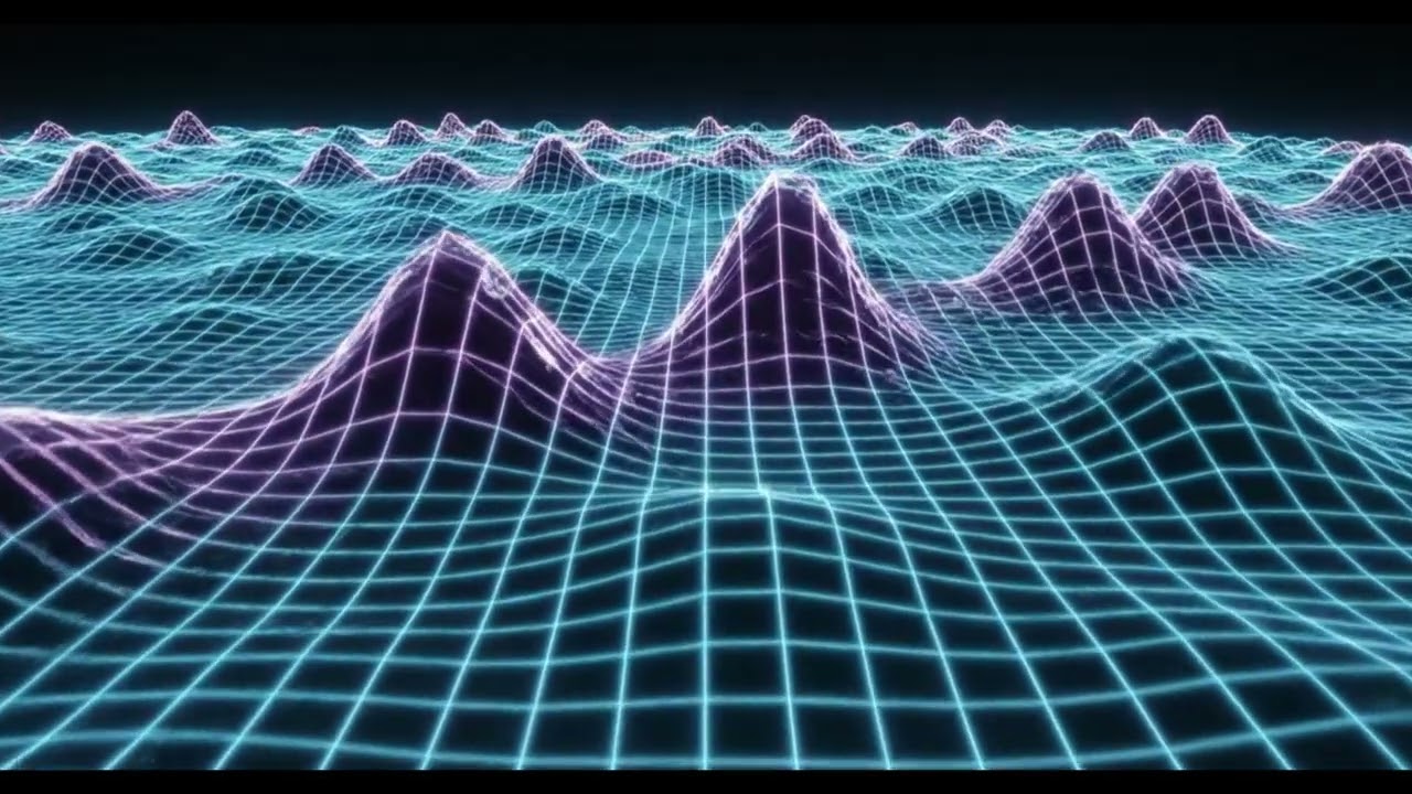 Abstract Blue Contour Lines Loop (15 Minutes) | Minimalist Heightmap Screensaver & Focus Background