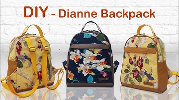 DIY Dianne Backpack - How to make small backpack - Cara membuat ransel handmade