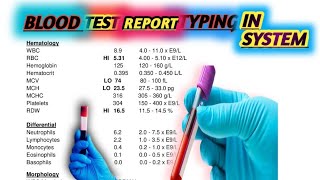 Blood Test Report Typing in System/Report/#mlttelugulab screenshot 5