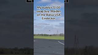 Maiden On A Balsa Usa Eindecker Wwi Rc Plane G-23 Engine