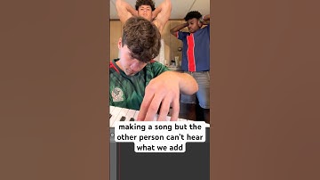 making a song but you can’t hear what the other person adds #shorts #music #singing
