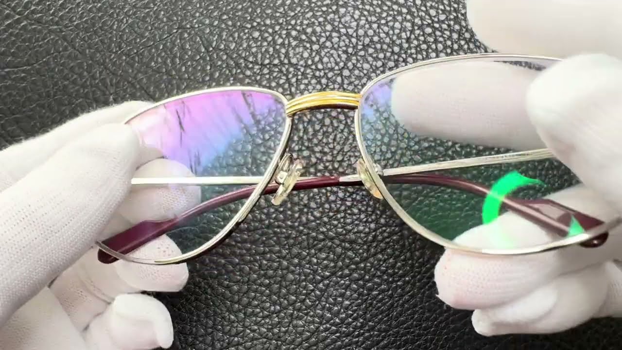 カルティエ Cartier 変則ティアドロップ スクエア メタルフレーム