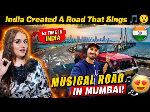 Pakistani Girl Reaction On India's First Musical Road In Mumbai 😱🎵 Road That Plays Music While