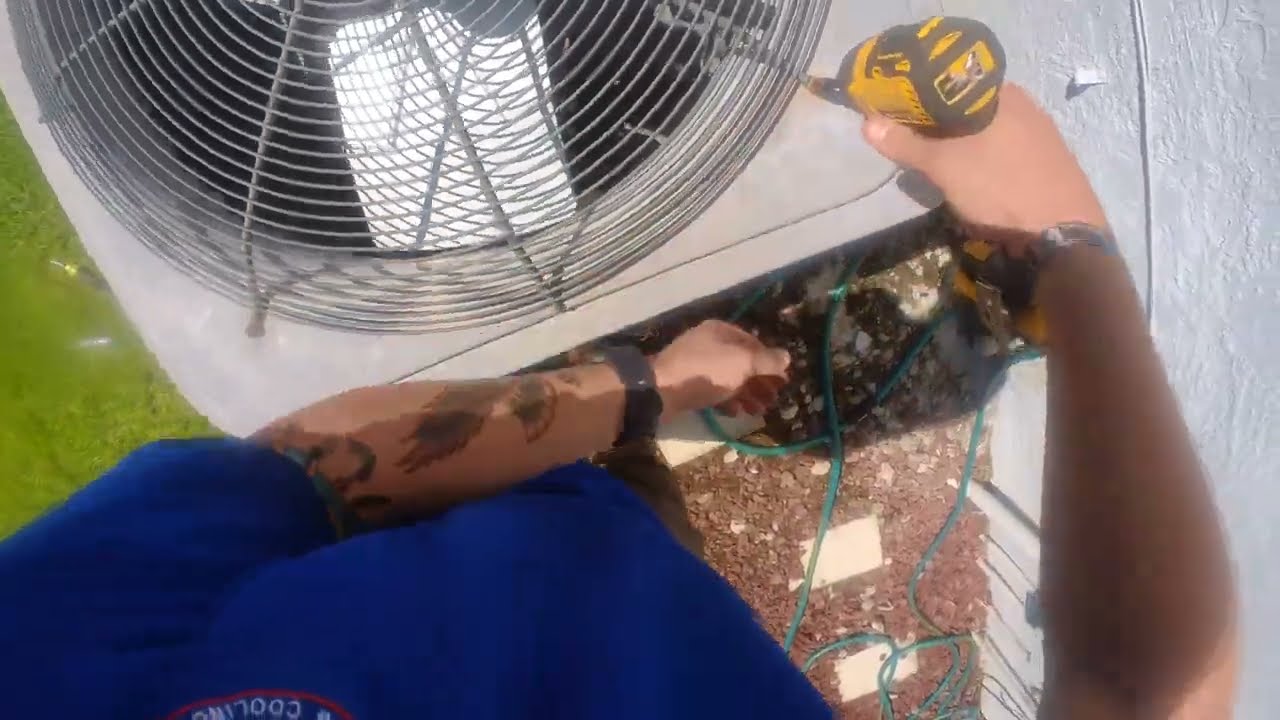 HVAC/R Replacing a condenser fan motor POV ASMR for money.
