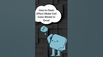 Excel VBA Macros tips and tricks| Flash Effect #shorts #vba #macro #automation