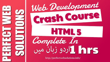 [Part 01] Web Development Tutorial for Beginners in اردو / हिंदी: Learn Complete HTML5 in One Video