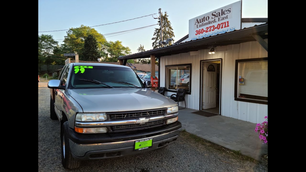 Cheap 4x4! 1999 Chevrolet Silverado Extended Cab 4x4 Auto Sales