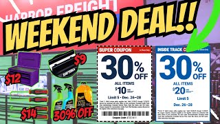 Harbor Freight Weekend Deal!! 30% OFF ALL $20 and UNDER!!
