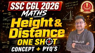 SSC CGL Maths 2026 II Height & Distance - Concept, Tricks & Questions