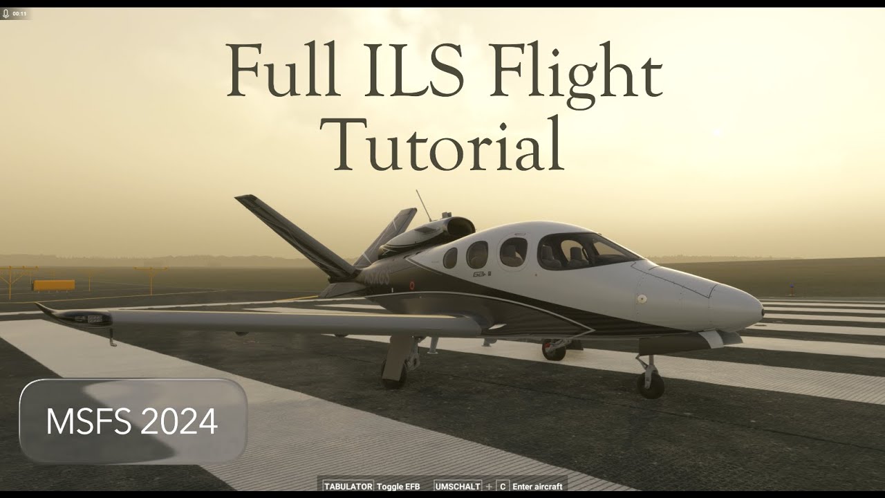 Microsoft Flight Simulator 2024 - Full ILS flight in the Cirrus Vision Jet G2