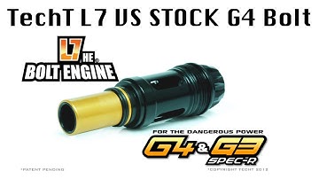 TechT L7 HE Bolt for the Dangerous Power G4 and Spec-R VS STOCK BOLT