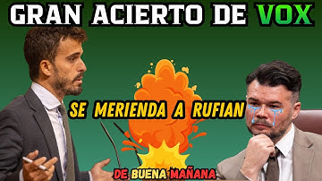 ACIERTO DE VOX. El Nuevo Fichaje Quero, Pone en su Sitio a Rufian.