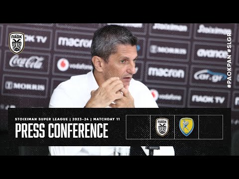 Press Conference:  PAOK FC  Vs Panetolikos – Live PAOK TV