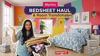 Festivals के लिए  BedSheet  | Myntra Bedsheets Haul | Trendy Pure Cotton bedshee under ₹400 #mynta