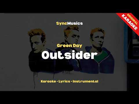 Green Day - Outsider | Karaoke - Lyrics - Instrumental