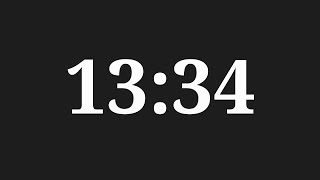 13 Minutes 34 Seconds Countdown Timer