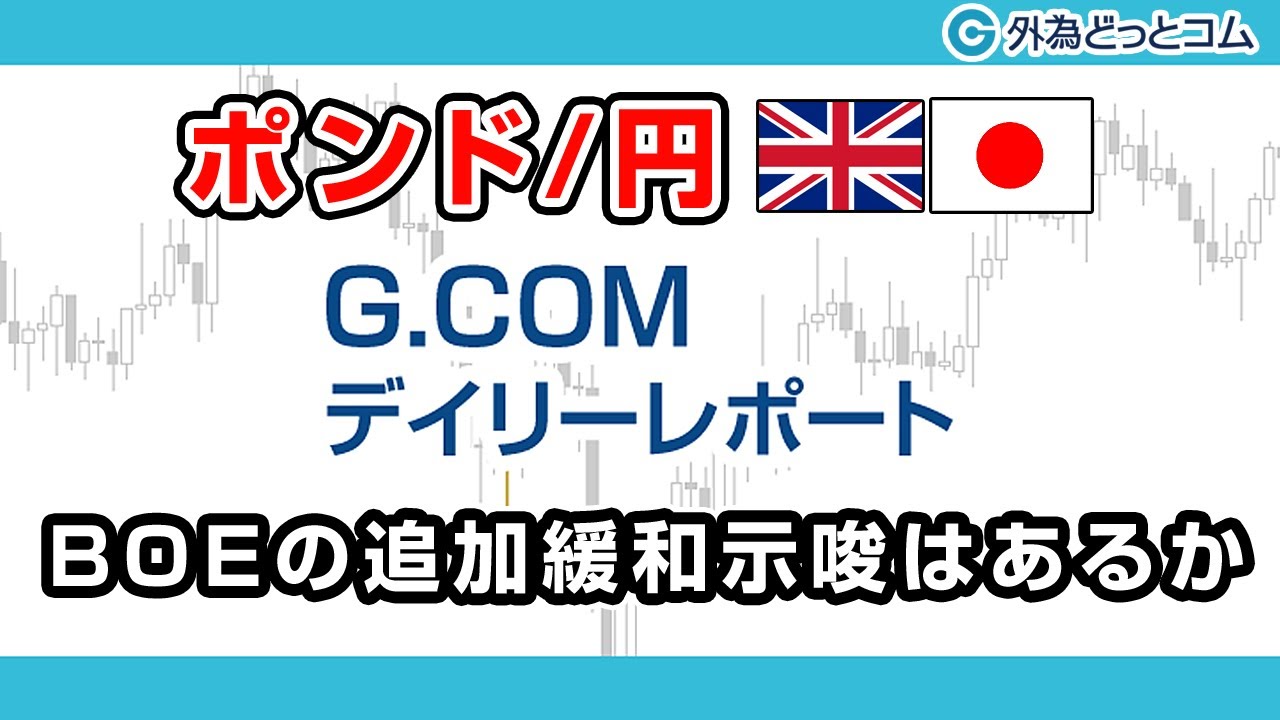 FXテキスト動画【ポンド/円】「BOEの追加緩和示唆はあるか」G.comデイリーレポート 2020/9/17