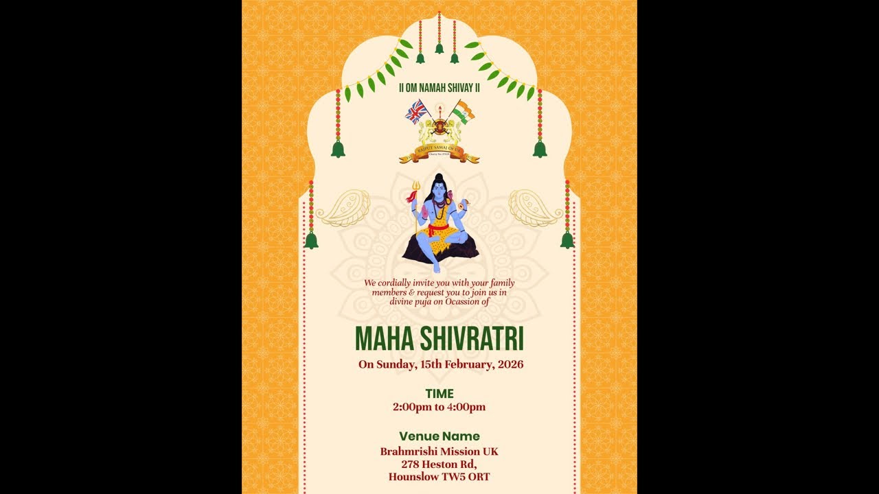 Hardevsinh Jadeja - Maha Shivratri Bhajan || RSUK || Live in London 15.02.2026