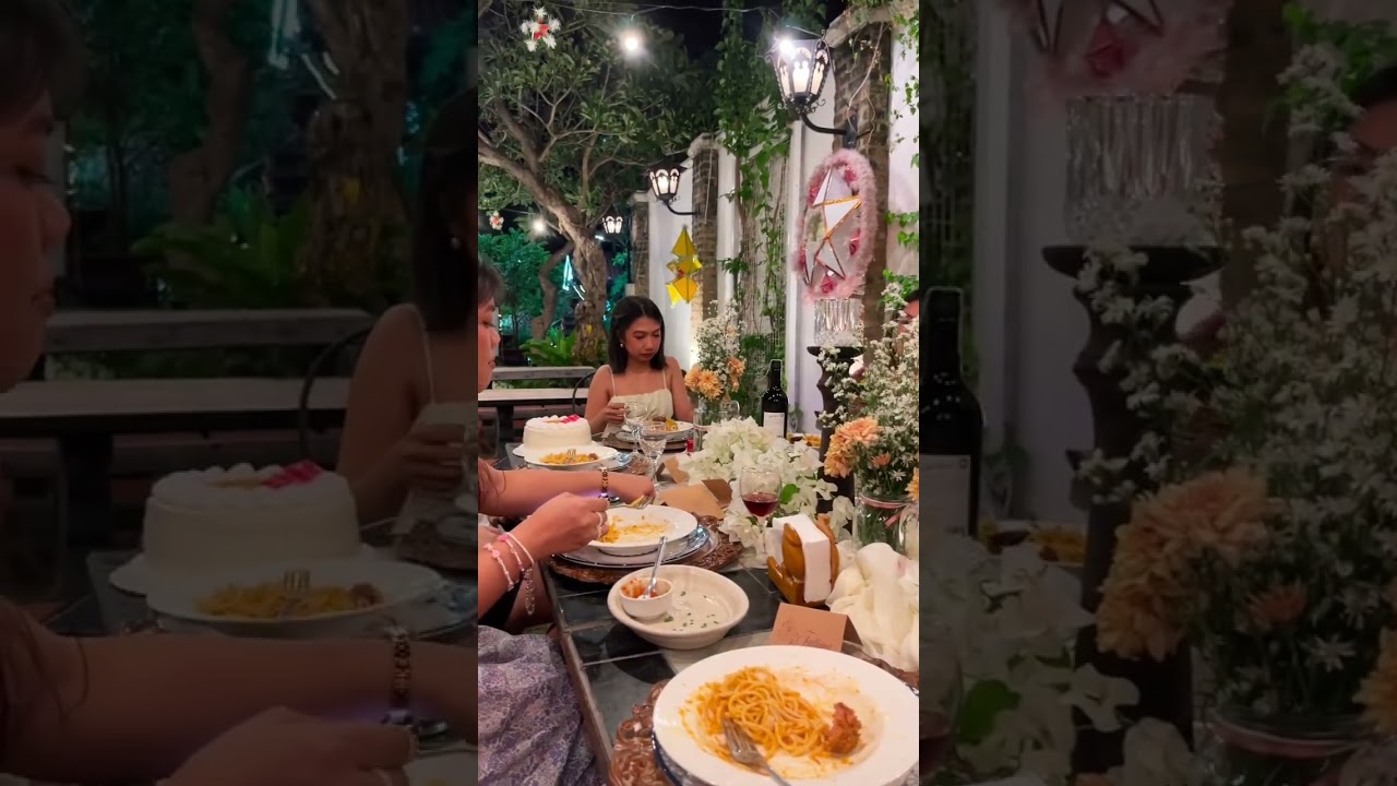 Garden Birthday Party ✨  an intimate dinner with my friends 