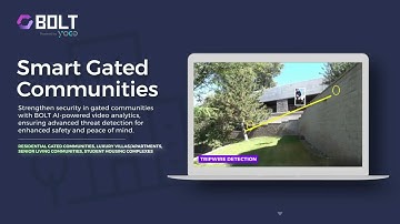 BOLT Intelligent Video Analytics-SMART Gated Community #videoanalytics #gatedcommunity #aianalytics